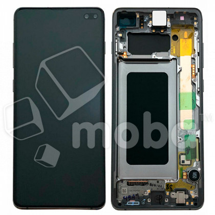 Дисплей для Samsung Galaxy S10+ (G975F) модуль с рамкой Черный - OR (SP)