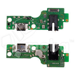 Шлейф для Infinix Hot 60i 4G (X6728) плата на системный разъем/разъем гарнитуры/микрофон - Премиум