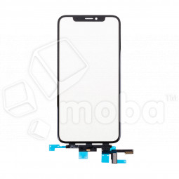 Стекло для переклейки iPhone Xs в сборе с тачскрином и OCA пленкой Черный - OR (Feaglet)