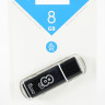 USB-флеш (USB 2.0) 8GB Smartbuy Glossy Черный