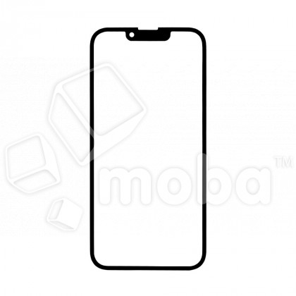 Стекло для переклейки iPhone 13/13 Pro в сборе с OCA пленкой Черный - OR (Mitsubishi)