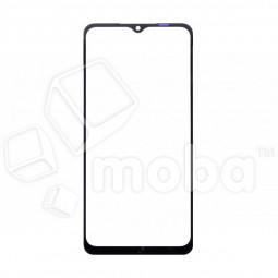 Стекло для переклейки Samsung Galaxy M12 (M127F) в сборе с OCA пленкой Черный - OR (Mitsubishi)
