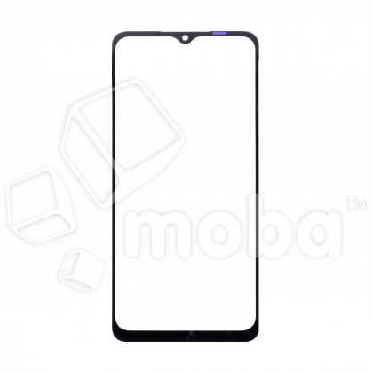Стекло для переклейки Samsung Galaxy M12 (M127F) в сборе с OCA пленкой Черный - OR (Mitsubishi)