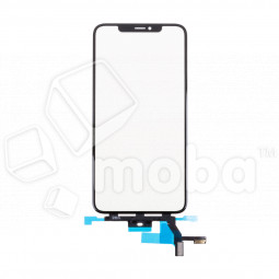 Стекло для переклейки iPhone Xs Max в сборе с тачскрином и OCA пленкой Черный - OR (Feaglet)