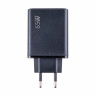 Сетевое зарядное устройство USB/Type-C GaN (65W, QC3.0, PD) Черный