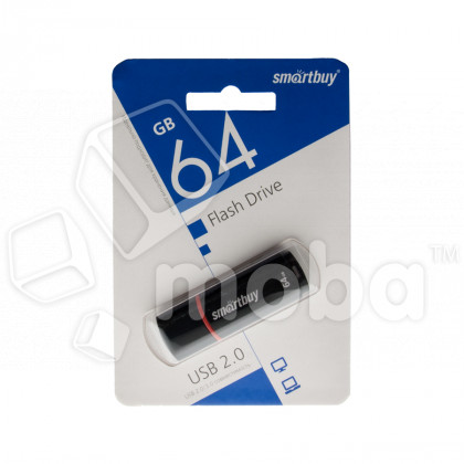 USB-флеш (USB 2.0) 64GB Smartbuy Crown Черный