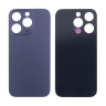 Задняя крышка для iPhone 14 Pro (A2891) Темно-фиолетовый (стекло, узкий вырез под камеру, логотип) - Премиум