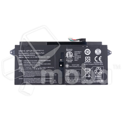 Аккумуляторная батарея для ноутбука Acer Aspire S7-391 (AP12F3J) 4680 mAh