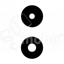 Стекло камеры для Realme 10 4G (RMX3630) (комплект 2 шт.) Черный