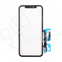 Стекло для переклейки iPhone 11 в сборе с тачскрином и OCA пленкой Черный - OR (Feaglet) (рамка в комплекте)