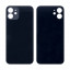 Задняя крышка для iPhone 12 (A2403) Черный (стекло, широкий вырез под камеру, логотип)