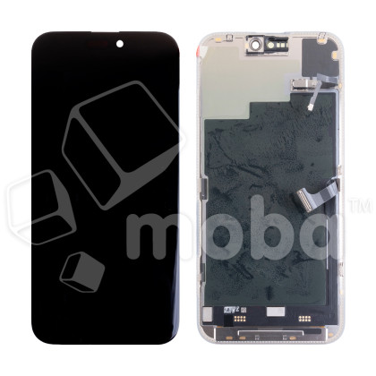 Дисплей для iPhone 15 Pro Max (A3106) в сборе с тачскрином Черный - OR (SP) (с верификацией “Новая запчасть”)