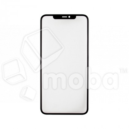 Стекло для переклейки iPhone 11 Pro Max в сборе с OCA пленкой Черный - OR (Mitsubishi)
