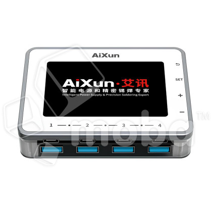 Зарядная станция Aixun PF26 (260W, 8 портов 4USB-QC3.0/4Type-C-PD, LCD)