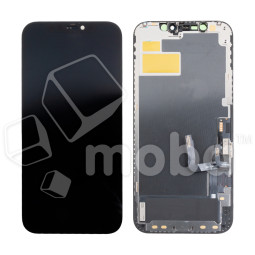 Дисплей для iPhone 12/12 Pro (A2403/A2407) в сборе с тачскрином Черный - (Hard OLED, Full HD) (с верификацией = с привязкой без ошибки)
