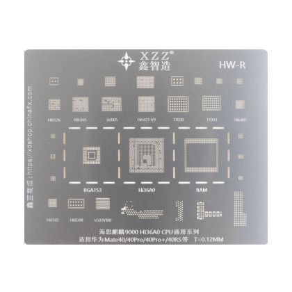 BGA трафарет XZZ HiSilicon Kirin 9000 для Huawei Mate 40/40 Pro/40 Pro+