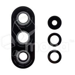 Стекло камеры для Samsung Galaxy A56 5G (A566B) в сборе с рамкой Черный