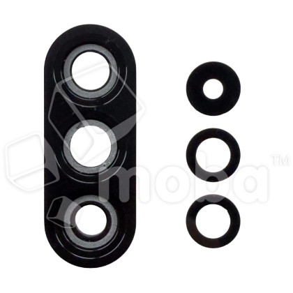 Стекло камеры для Samsung Galaxy A56 5G (A566B) в сборе с рамкой Черный