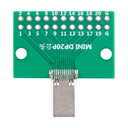 Разъем mini DisplayPort (штекер) на плате (20 pin, 2,54 мм)