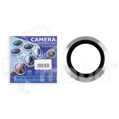 Защитное стекло линзы камеры для iPhone 17 Pro/17 Pro Max (комплект 3 шт.) Серебро