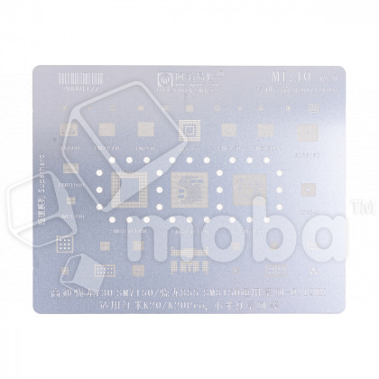 BGA трафарет Amaoe Mi10 V2.0 для Xiaomi Mi10/Mi10 Pro/Mi10T/Mi10T Pro/Mi 11/Mi 11T