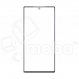 Стекло для переклейки Samsung Galaxy S23 Ultra (S918B) в сборе с OCA пленкой Черный - OR (Mitsubishi)