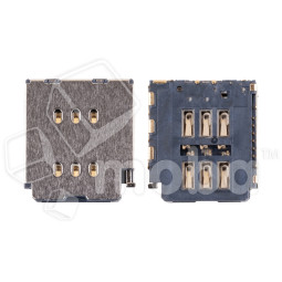 Коннектор SIM для iPhone 15 Pro/15 Pro Max (2 Sim) (A3102/A3106)