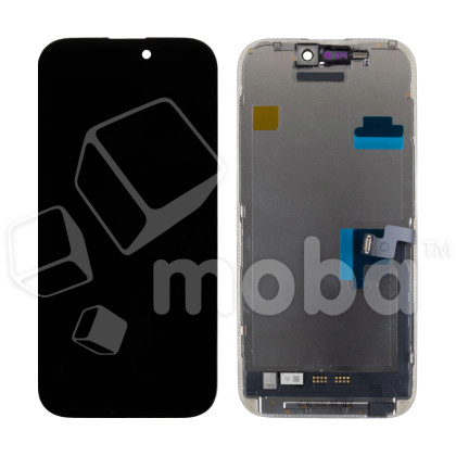 Дисплей для iPhone 16 Pro (A3293) в сборе с тачскрином Черный - JCID (Soft OLED, Full HD, 120 Гц) (с верификацией = с привязкой без ошибки)