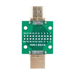 Разъем HDMI (штекер-штекер) на плате (20 pin, 2,54 мм)