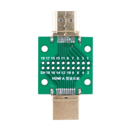 Разъем HDMI (штекер-штекер) на плате (20 pin, 2,54 мм)