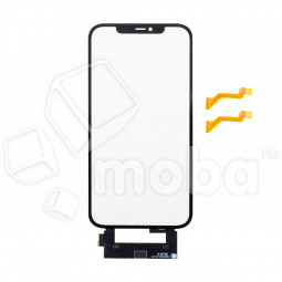 Стекло для переклейки iPhone 12 Pro Max в сборе с тачскрином и OCA пленкой Черный - OR (Feaglet)