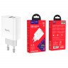 Сетевое зарядное устройство USB/Type-C Hoco C80A (20W, QC3.0, PD) Белый