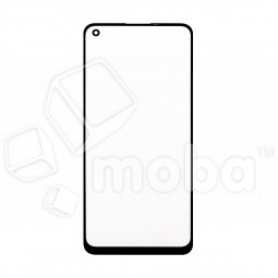 Стекло для переклейки Realme 8 4G/8 Pro (RMX3085/RMX3081) в сборе с OCA пленкой Черный - OR (Mitsubishi)