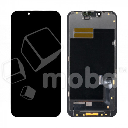 Дисплей для iPhone 13 (A2635) в сборе с тачскрином Черный - (Hard OLED) (площадка под IC)