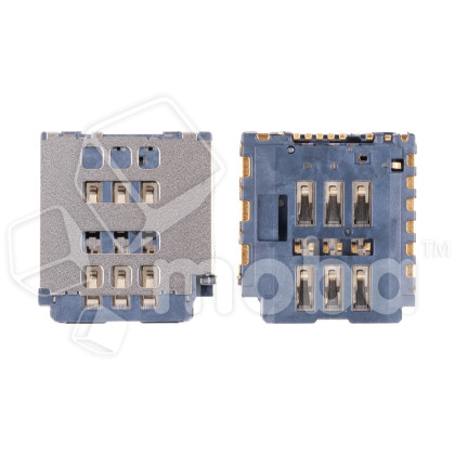 Коннектор SIM для iPhone 16 Pro/16 Pro Max (2 Sim) (A3293/A3296)