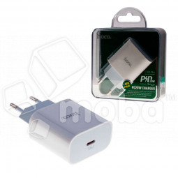 Сетевое зарядное устройство Type-C Hoco C76A Plus (20W, PD) Белый