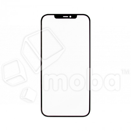 Стекло для переклейки iPhone 12 Pro Max в сборе с OCA пленкой Черный - OR (Mitsubishi)