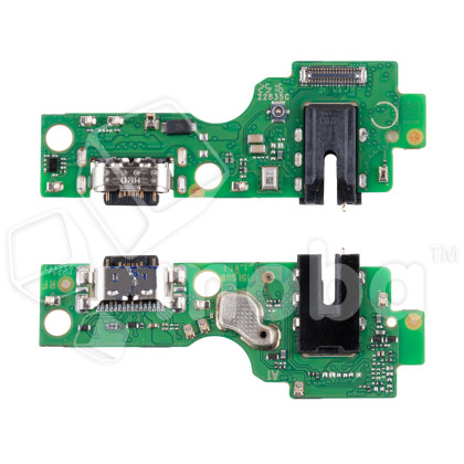 Шлейф для Infinix Smart 10 Plus (X6725C) плата на системный разъем/разъем гарнитуры/микрофон - Премиум