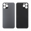 Задняя крышка для iPhone 12 Pro (A2407) Серый (стекло, широкий вырез под камеру, логотип)