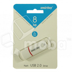 USB-флеш (USB 2.0) 8GB Smartbuy Crown Белый