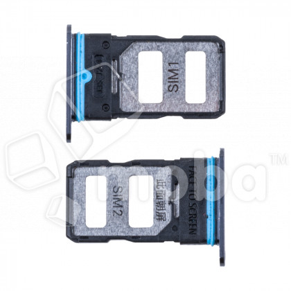 Держатель SIM для Xiaomi Mi 10T/10T Pro (M2007J3SY/M2007J3SG) Черный