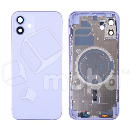 Корпус для iPhone 12 (1 Sim) Фиолетовый - Премиум