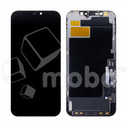 Дисплей для iPhone 12/12 Pro (A2403/A2407) в сборе с тачскрином Черный - (Hard OLED) Стандарт