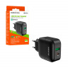 Сетевое зарядное устройство USB/Type-C Borofone BA46A (18W, QC3.0, PD) Черный