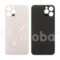 Задняя крышка для iPhone 12 Pro (A2407) Золото (стекло, широкий вырез под камеру, логотип)