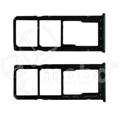 Держатель SIM для Samsung Galaxy A20/A30/A50/A70 (A205F/A305F/A505F/A705F) Черный