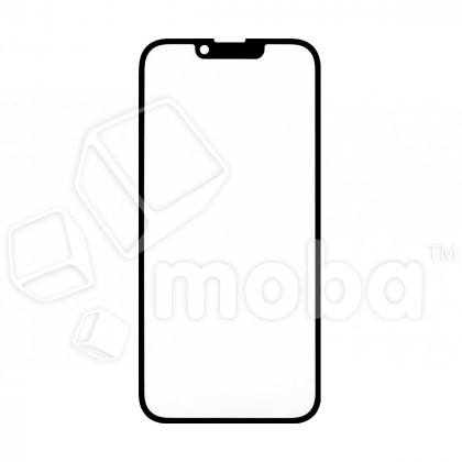 Стекло для переклейки iPhone 14 в сборе с OCA пленкой Черный - OR (Mitsubishi)