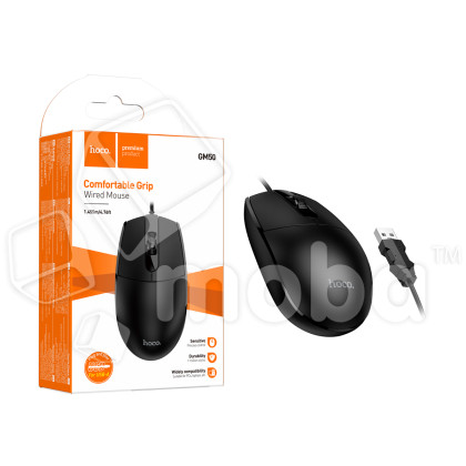 Мышь проводная Hoco GM50 Черный