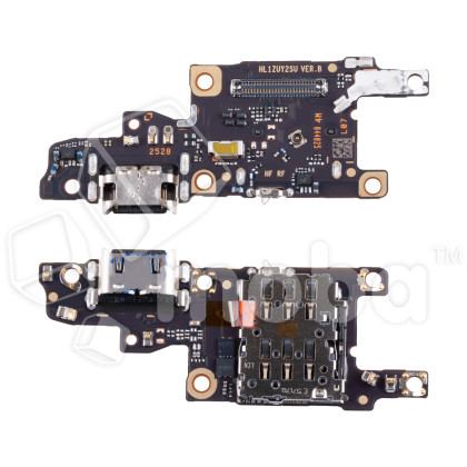 Шлейф для Huawei Nova 14 Pro (MIA-AL00) плата на системный разъем/разъем SIM/микрофон - Премиум