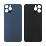 Задняя крышка для iPhone 12 Pro (A2407) Синий (стекло, широкий вырез под камеру, логотип)